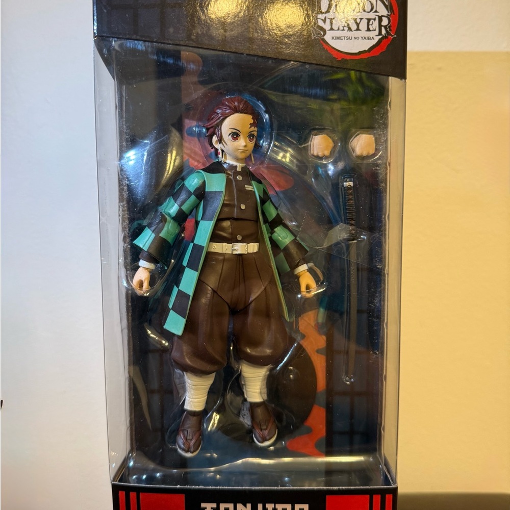 Demon Slayer Tanjiro Action Figure - Green and Brown